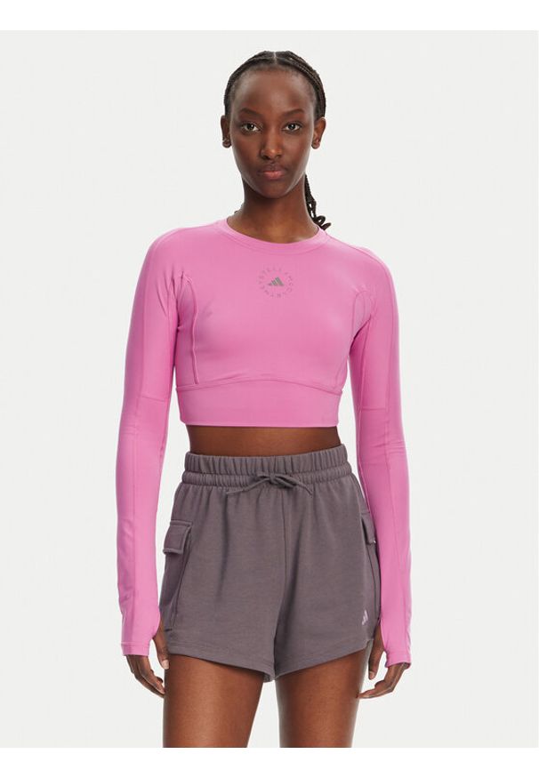 Adidas by Stella McCartney - adidas by Stella McCartney Koszulka techniczna Stella McCartney TrueStrength JJ1644 Różowy Slim Fit. Kolor: różowy. Materiał: syntetyk