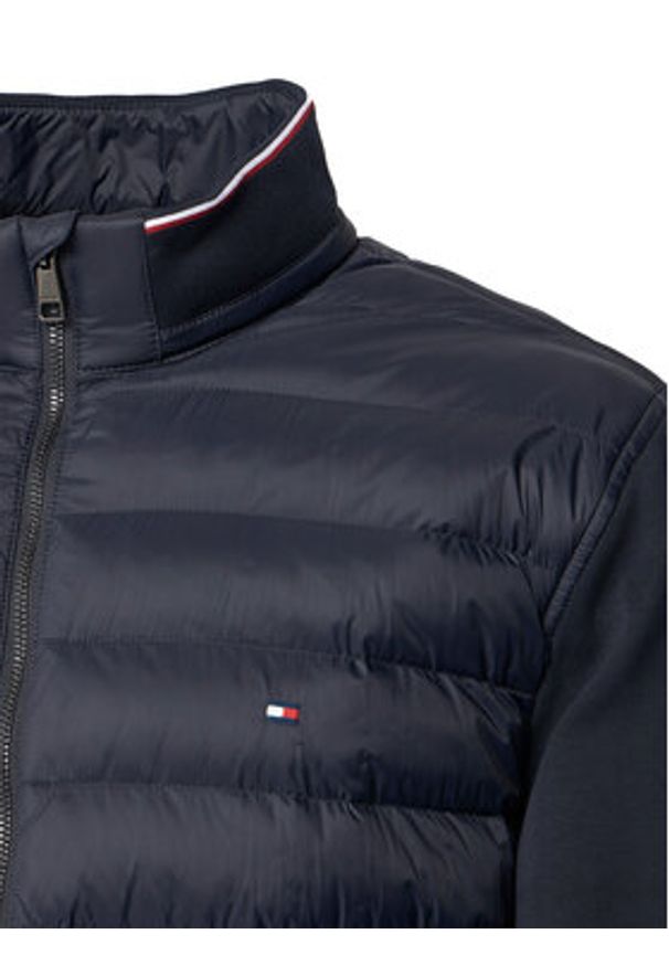TOMMY HILFIGER - Tommy Hilfiger Kurtka przejściowa Mix Media Ess MW0MW41329 Granatowy Regular Fit. Kolor: niebieski. Materiał: bawełna