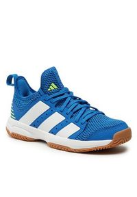 Adidas - adidas Buty halowe Stabil Indoor IG1034 Niebieski. Kolor: niebieski. Materiał: materiał #2
