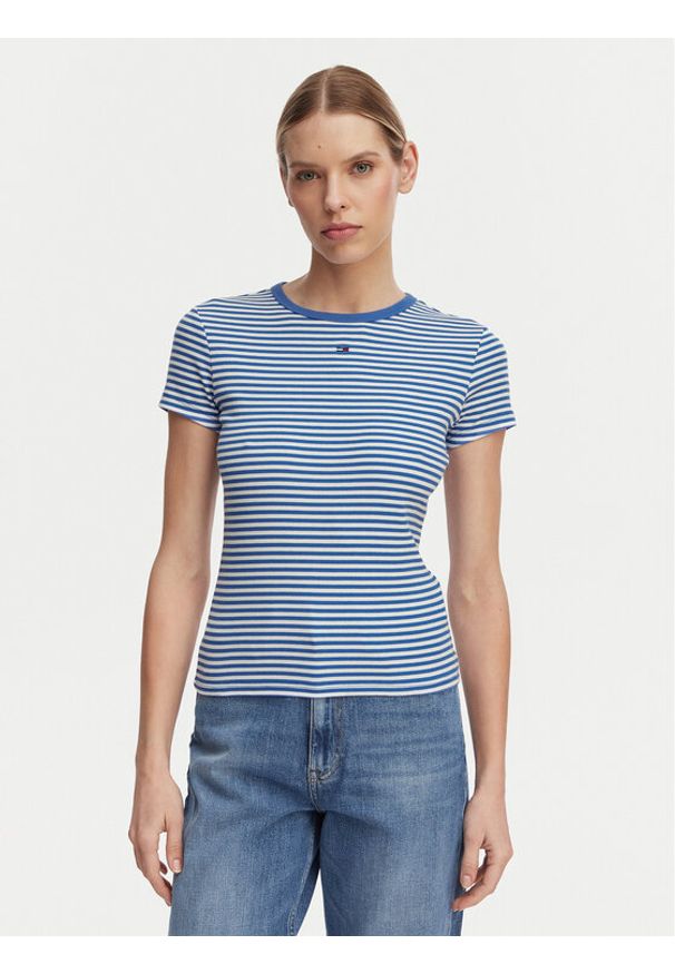 Tommy Jeans Komplet t-shirtów DW0DW21430 Kolorowy Slim Fit. Materiał: bawełna. Wzór: kolorowy