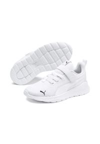 Puma - Dziecięce buty sportowe Anzarun Lite PUMA. Kolor: beżowy, biały, wielokolorowy. Sport: bieganie
