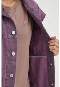 Levi's® - Levi's bezrękawnik jeansowy kolor fioletowy przejściowy. Okazja: na spotkanie biznesowe. Kolor: fioletowy. Materiał: jeans. Długość rękawa: bez rękawów. Styl: biznesowy #3