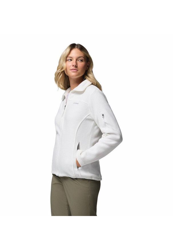 columbia - Polar turystyczny Damski Columbia Fast Trek II. Kolor: biały. Materiał: polar. Sport: turystyka piesza