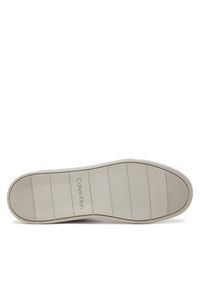 Calvin Klein Sneakersy Low Top Lace Up Logo HM0HM01491 Szary. Kolor: szary. Materiał: skóra #3