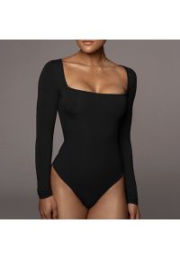 Intica - Body z kwadratowym dekoltem na wyjątkowe okazje Josipa. Kolor: brązowy. Materiał: materiał. Wzór: gładki #4