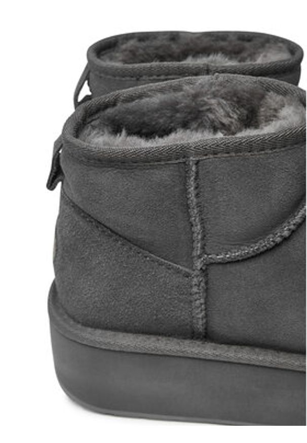 EMU Australia Śniegowce Stinger Micro Flatform W13082 Szary. Kolor: szary. Materiał: skóra