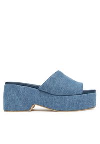 Pollini Klapki SA28248I0MTQ0707 Niebieski. Kolor: niebieski. Materiał: materiał #1