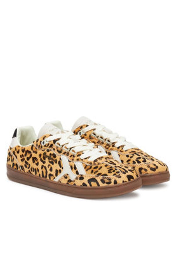 Pepe Jeans Sneakersy Ball Top W PLS00035 Beżowy. Kolor: beżowy. Materiał: skóra