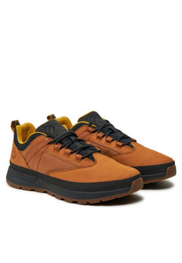 Timberland Sneakersy Euro Trekker Low F/L TB0A62742311 Brązowy. Kolor: brązowy. Materiał: nubuk, skóra