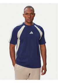 Adidas - adidas T-Shirt Seasonal Essentials Colorblock KF4193 Niebieski Regular Fit. Kolor: niebieski. Materiał: bawełna #1