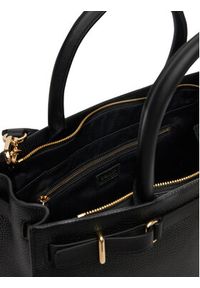 TOMMY HILFIGER - Tommy Hilfiger Torebka American Icon Tote Leather AW0AW17185 Czarny. Kolor: czarny. Materiał: skórzane #3