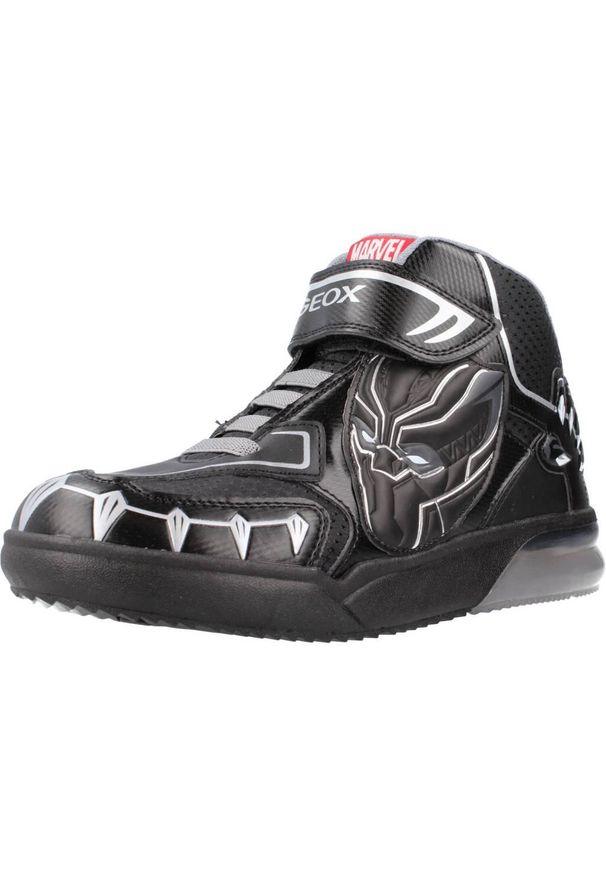 Geox - Buty GEOX J GRAYJAY B. Czarny. Kolor: czarny. Materiał: tkanina, syntetyk. Sport: turystyka piesza