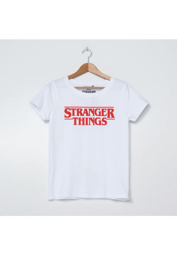House - Koszulka z nadrukiem Stranger Things - Biały. Kolor: biały. Wzór: nadruk