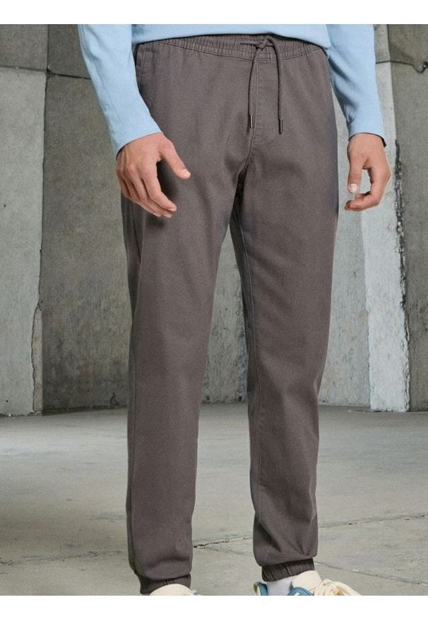 Sinsay - Spodnie jogger - szary. Kolor: szary