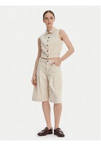 Guess Jeans Szorty jeansowe W6GDY5 D7961 Écru Loose Fit. Materiał: bawełna #3