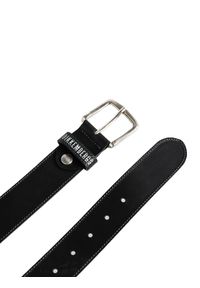 Bikkembergs Pasek | E2CPME351164 | Mężczyzna | Czarny. Kolor: czarny. Materiał: skóra. Wzór: aplikacja #2