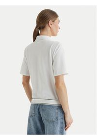 JOOP! Jeans Polo Talena 10100104 30100660 Biały Modern Fit. Typ kołnierza: polo. Kolor: biały. Materiał: bawełna #2