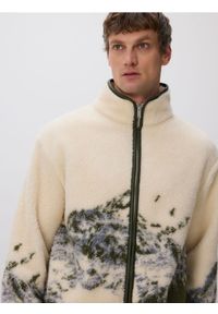 Reserved - Bluza sherpa ze stójką - wielobarwny. Typ kołnierza: kołnierzyk stójkowy. Materiał: dzianina #1