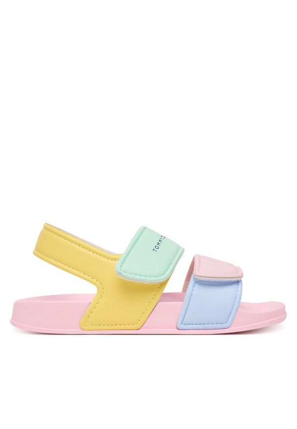 TOMMY HILFIGER - Sandały Tommy Hilfiger. Wzór: kolorowy