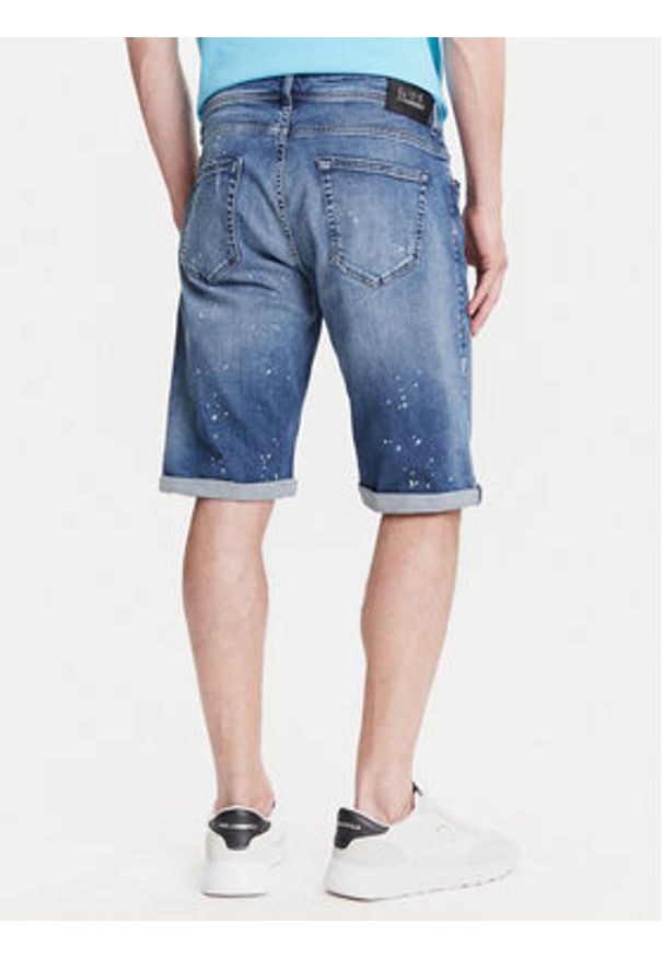 Karl Lagerfeld - KARL LAGERFELD Szorty jeansowe 265820 552832 Granatowy Regular Fit. Kolor: niebieski. Materiał: bawełna