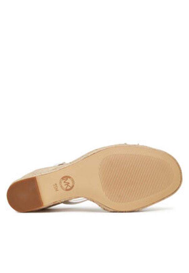 MICHAEL Michael Kors Espadryle Mandy 40R5MAMS2L Biały. Kolor: biały. Materiał: skóra