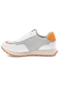Białe Sneakersy Cambell Sportowe Obuwie Damskie. Okazja: na co dzień, na spacer. Kolor: biały. Materiał: materiał. Sport: turystyka piesza, bieganie #6