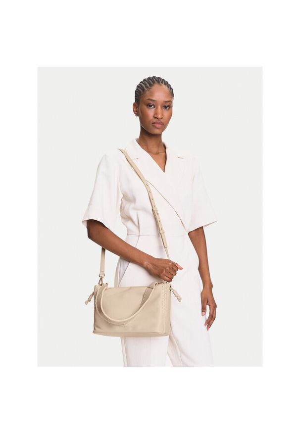 TOMMY HILFIGER - Torebka Tommy Hilfiger. Kolor: beżowy