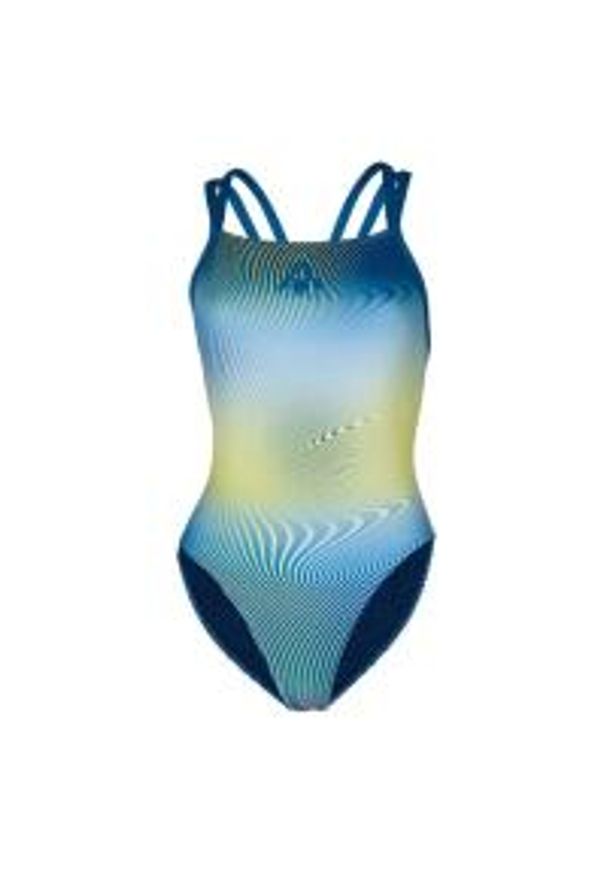 Strój Kąpielowy Aqua Sphere Essential Z Odkrytymi Plecami – Rozmiar 28. Kolor: niebieski, wielokolorowy