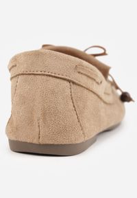 Born2be - Jasnobeżowe Mokasyny VICES z Wkładką ze Skóry Naturalnej i Ozdobnymi Koralikami Neni. Okazja: na co dzień. Kolor: beżowy. Materiał: skóra. Styl: casual, klasyczny, elegancki #9