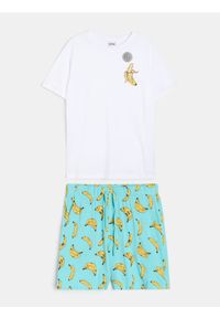 Sinsay - Bawełniana piżama dwuczęściowa z motywem bananów - wielobarwny. Materiał: bawełna #1