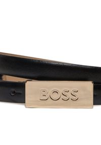 BOSS - Boss Pasek Damski Amber Belt 50465885 Czarny. Kolor: czarny #3