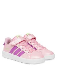 Adidas - adidas Sneakersy Grand Court 3.0 Girls Shoes Children KI1755 Różowy. Kolor: różowy. Materiał: skóra #2