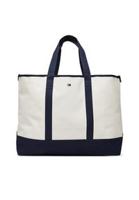 TOMMY HILFIGER - Tommy Hilfiger Torebka Th Summer Tote AM0AM13557 Biały. Kolor: biały #4