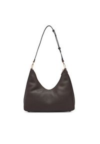 Calvin Klein Torebka Emblem Hw Pebble Shoulder Bag LV04F3495G Beżowy. Kolor: beżowy. Materiał: skórzane #5