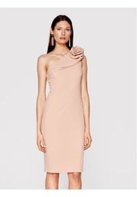 Babylon Sukienka koktajlowa N_MF5012 Różowy Slim Fit. Kolor: różowy. Styl: wizytowy #1