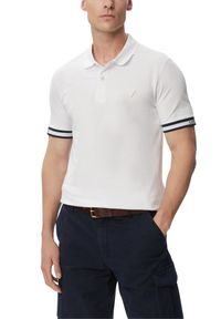 Guess - GUESS Biały męski t-shirt polo Lyle, Rozmiar XL. Okazja: na co dzień. Typ kołnierza: polo. Kolor: biały. Materiał: jeans. Styl: casual, klasyczny #3