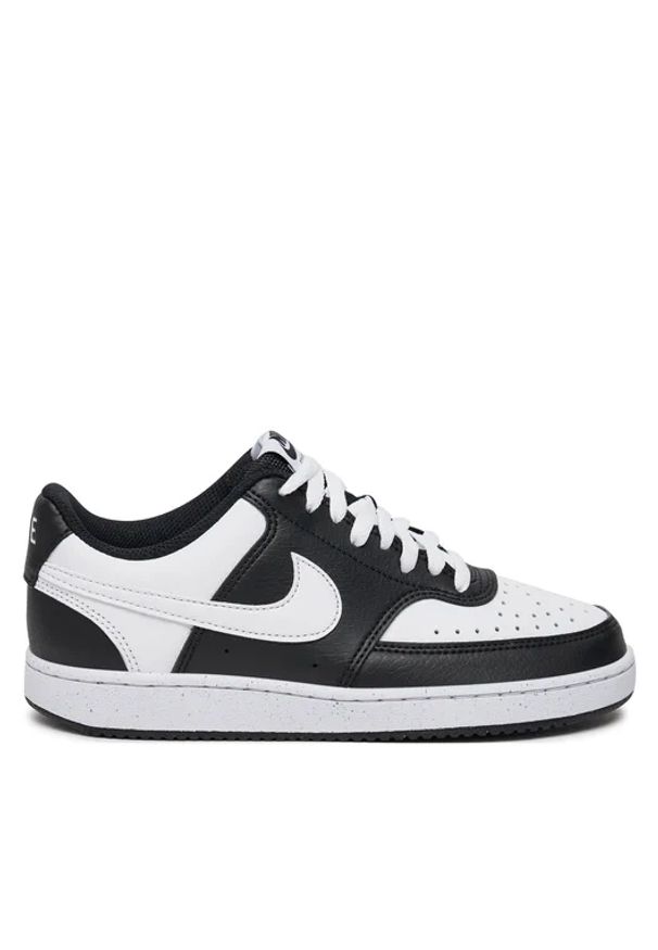 Nike - NIKE COURT VISION LO NN Sneakersy damskie. Okazja: na co dzień. Kolor: czarny. Materiał: guma, materiał. Szerokość cholewki: normalna. Model: Nike Court