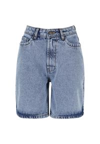 Damskie szorty bermudzkie Urban Classics 90‘s. Kolor: niebieski. Długość: krótkie. Sezon: lato #1