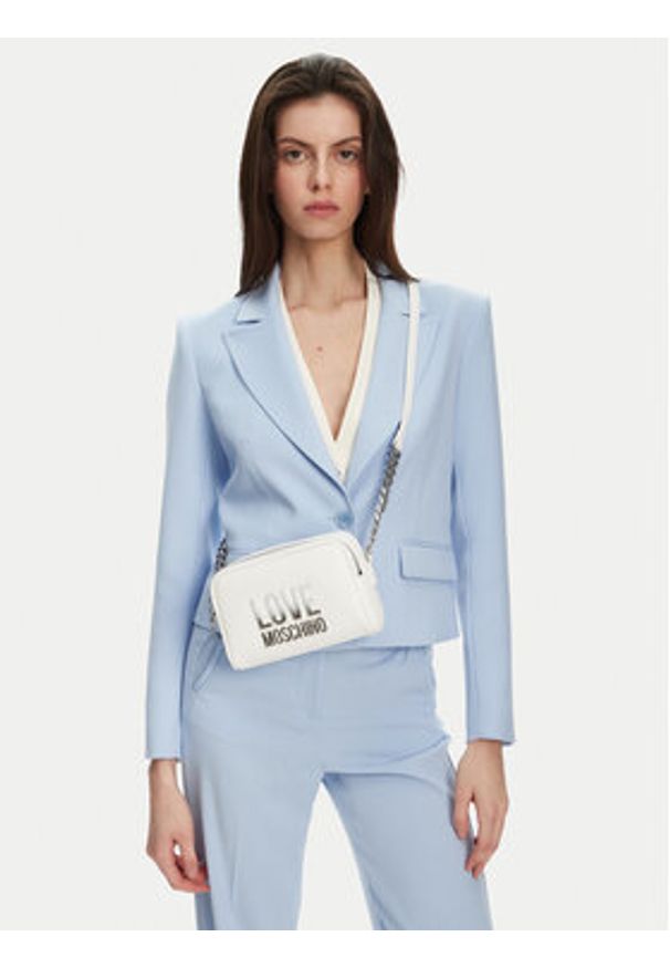Love Moschino - LOVE MOSCHINO Torebka JC4255PP0MKD0100 Biały. Kolor: biały. Materiał: skórzane