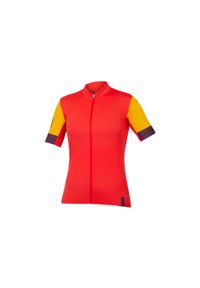 ENDURA - Damski jersey Endura FS260. Kolor: czerwony. Materiał: jersey. Sport: kolarstwo