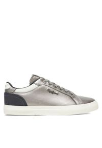 Pepe Jeans Sneakersy Kenton Glam W PLS300005 Srebrny. Kolor: srebrny. Materiał: skóra