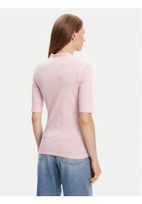 United Colors of Benetton - United Colors Of Benetton Bluzka 3GA2D400U Różowy Slim Fit. Kolor: różowy. Materiał: bawełna