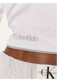Calvin Klein Performance Bluza 00GWS4J406 Biały Slim Fit. Kolor: biały. Materiał: syntetyk