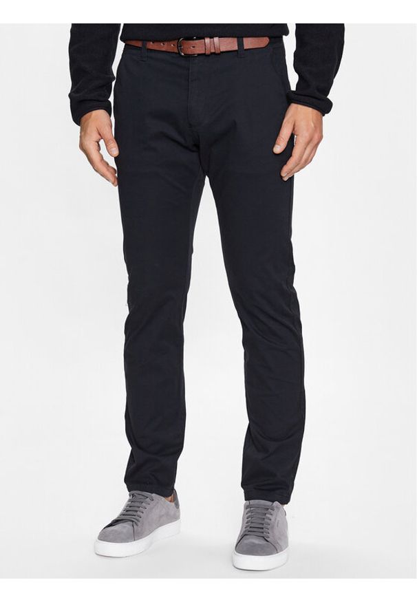INDICODE Spodnie materiałowe Gower 65-159 Czarny Regular Fit. Kolor: czarny. Materiał: bawełna