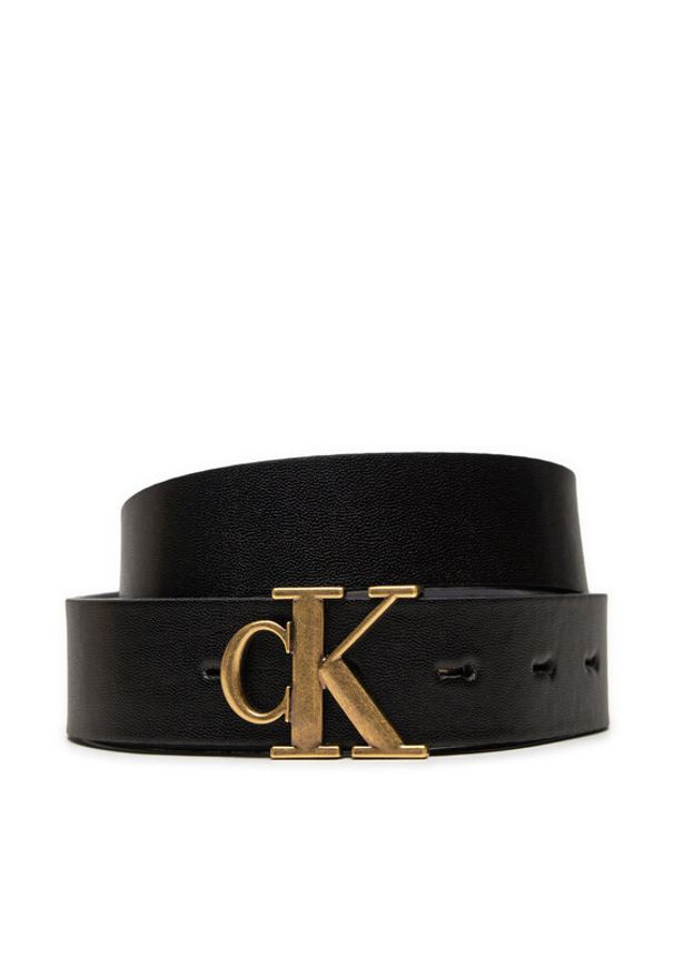 Calvin Klein Jeans Pasek Damski Mono Pl Rev Lthr Belt K60K612288 Czarny. Kolor: czarny. Materiał: skóra