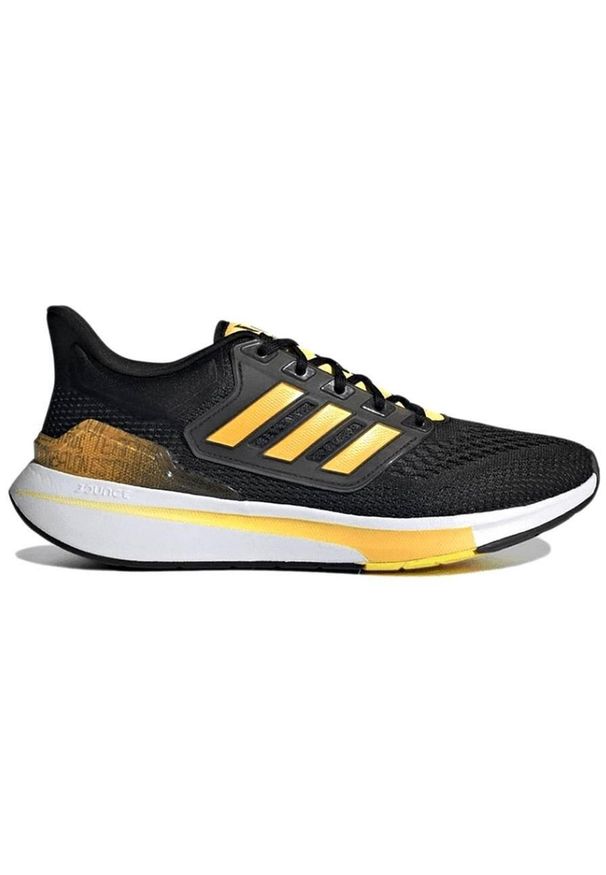 Buty do biegania męskie Adidas EQ21 Run. Kolor: żółty, czarny, pomarańczowy, wielokolorowy. Sport: bieganie