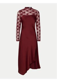 YAS Sukienka koktajlowa Meels 26032597 Czerwony Regular Fit. Kolor: czerwony. Materiał: syntetyk. Styl: wizytowy #5