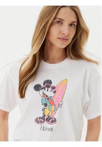 only - ONLY T-Shirt Mickey Minnie 15348126 Biały Regular Fit. Kolor: biały. Materiał: bawełna #8