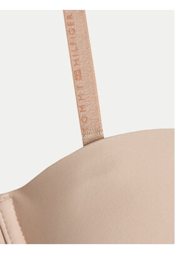 TOMMY HILFIGER - Tommy Hilfiger Biustonosz bardotka UW0UW05378 Beżowy. Kolor: beżowy. Materiał: syntetyk