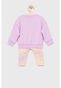 adidas Originals komplet dziecięcy kolor fioletowy. Kolor: fioletowy. Materiał: materiał. Wzór: nadruk #3